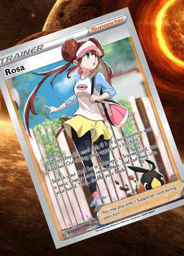 ROSA GX EX VMAX  POKEMON CARD TRAINER CARD