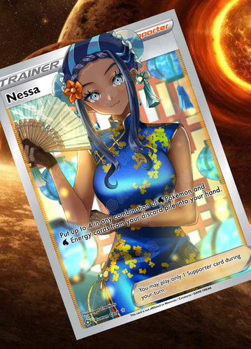 NESSA GX EX VMAX  POKEMON CARD TRAINER CARD