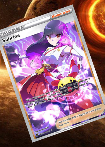 SABRINA GX EX VMAX  POKEMON CARD TRAINER CARD