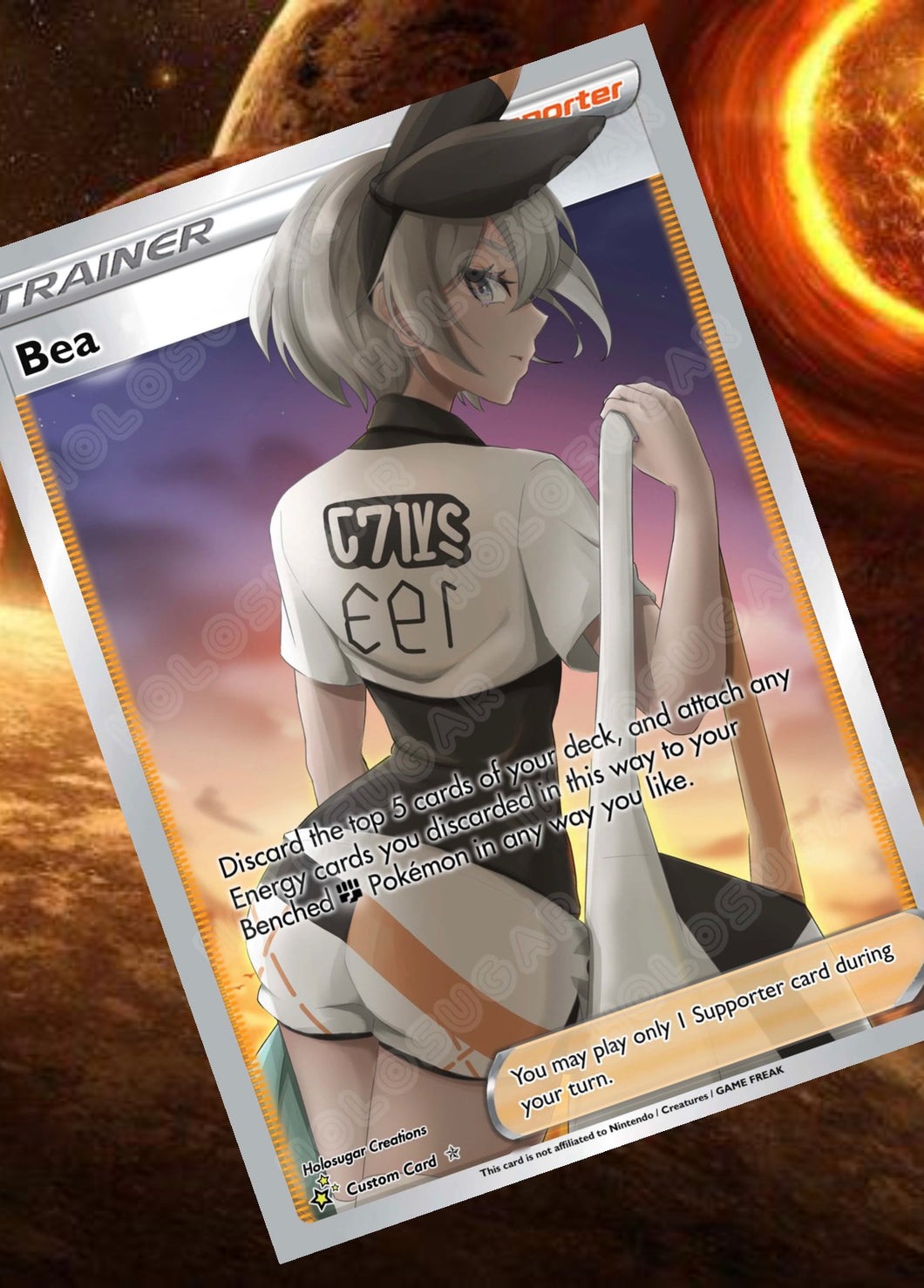 BEA GX EX VMAX  POKEMON CARD TRAINER CARD