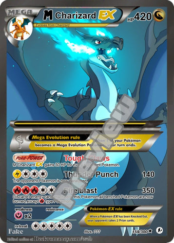 M CHARIZARD EX GX VMAX POKEMON CARD