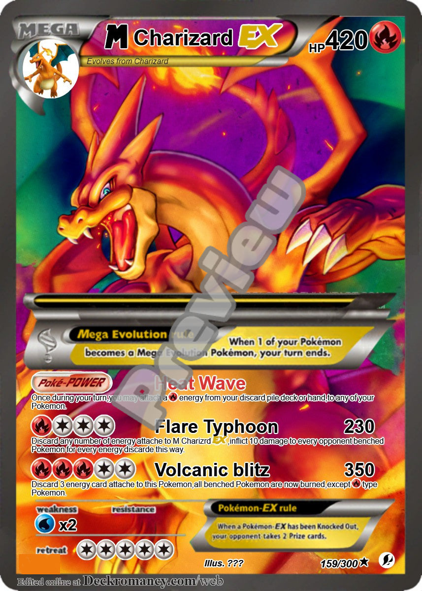 M CHARIZARD EX GX VMAX POKEMON CARD