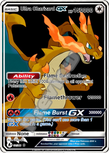 ULTRA CHARIZARD GX POKEMON CARD