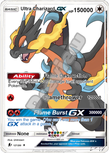 ULTRA CHARIZARD GX EX VMAX POKEMON CARD