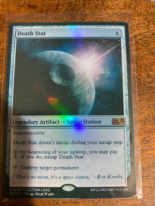 DEATH STAR SKYWALKER MTG PLANESWALKER MAGIC THE GATHERING CARD CUSTOM