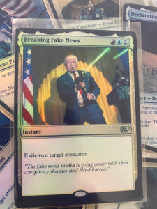 DONALD TRUMP MTG PLANESWALKER MAGIC THE GATHERING CARD CUSTOM