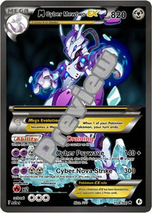 M Mecha Mewtwo Z EX GX X Y Custom Pokemon Cards