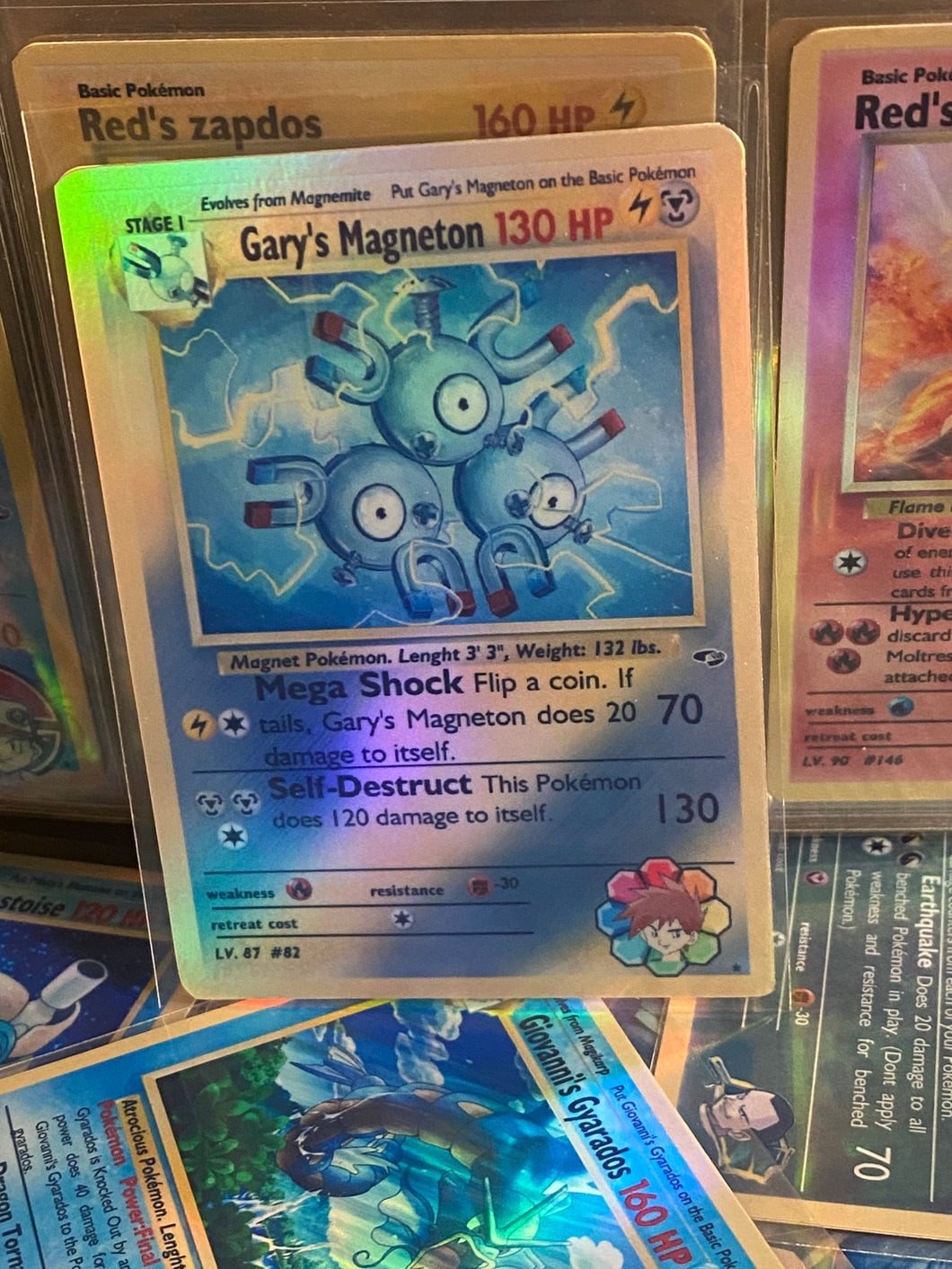 GARY MAGNETON ASH KETCHUM GX EX VMAX  POKEMON CARD