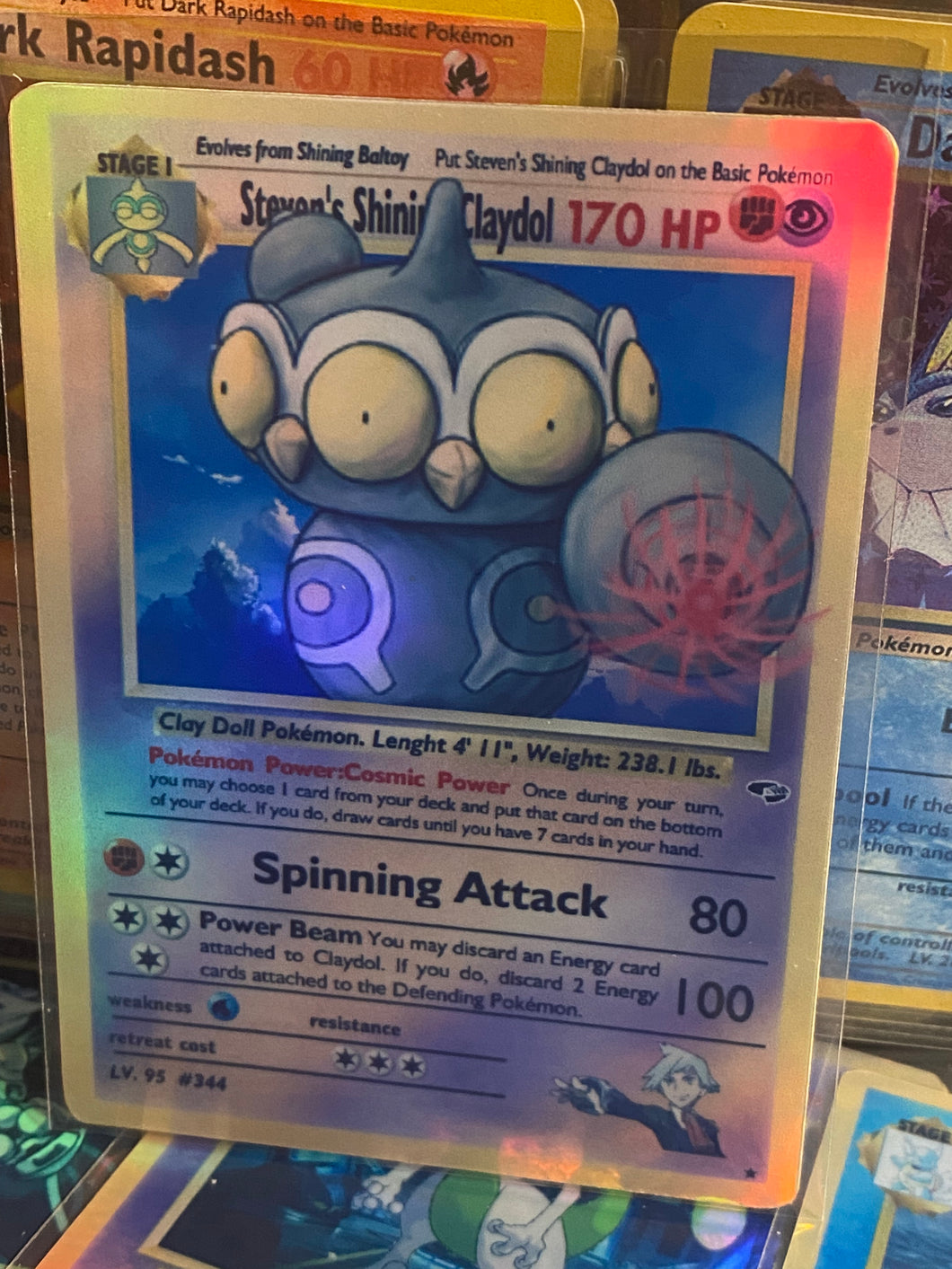 STEVEN SHINING CLAYDOL ASH KETCHUM GX EX VMAX  POKEMON CARD