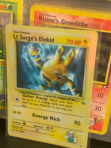 LT SURGE ELEKID ASH KETCHUM GX EX VMAX  POKEMON CARD