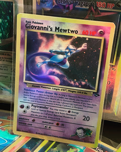 GIOVANNI MEWTWO GX EX VMAX  POKEMON CARD