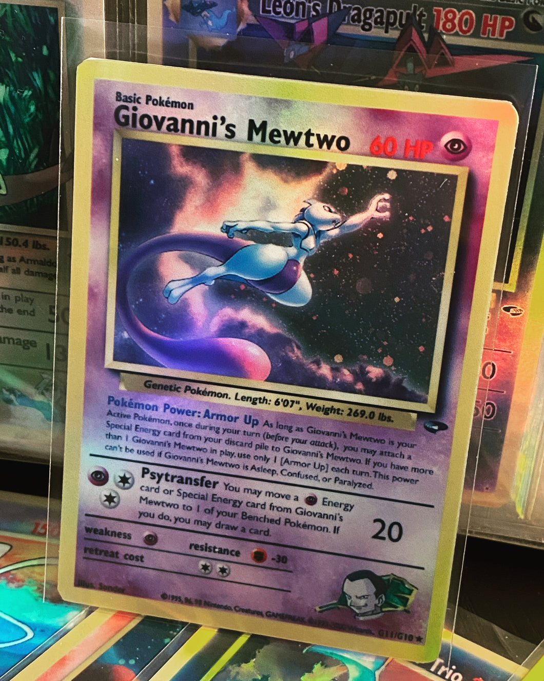 GIOVANNI MEWTWO GX EX VMAX  POKEMON CARD