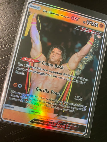 ULTIMATE WARRIOR GX EX VMAX  POKEMON CARD