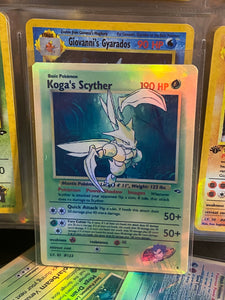 KOGA SCYTHER GOLD STAR ASH KETCHUM GX EX VMAX  POKEMON CARD