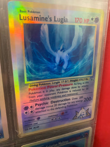 LUSAMINE LUGIA ASH KETCHUM GX EX VMAX  POKEMON CARD