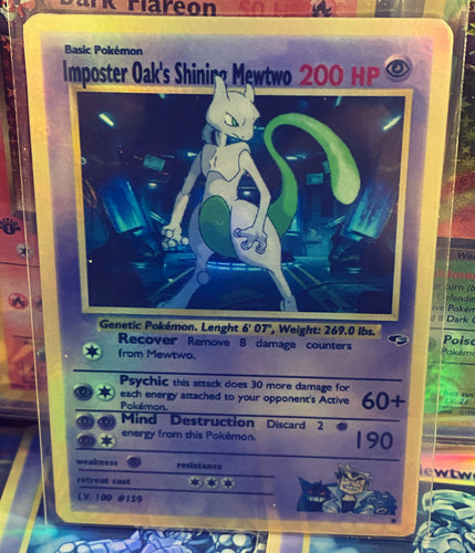 IMPOSTER OAK MEWTWO ASH KETCHUM GX EX VMAX  POKEMON CARD