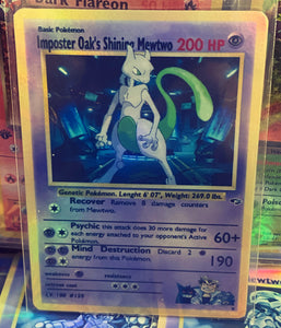 IMPOSTER OAK MEWTWO ASH KETCHUM GX EX VMAX  POKEMON CARD