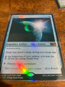 DEATH STAR SKYWALKER MTG PLANESWALKER MAGIC THE GATHERING CARD CUSTOM