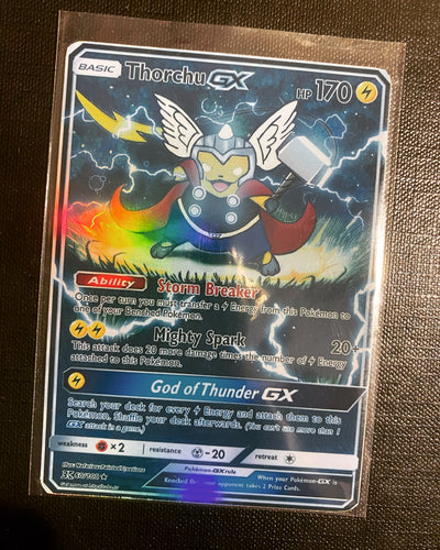 THORCHU ASH KETCHUM GX EX VMAX  POKEMON CARD