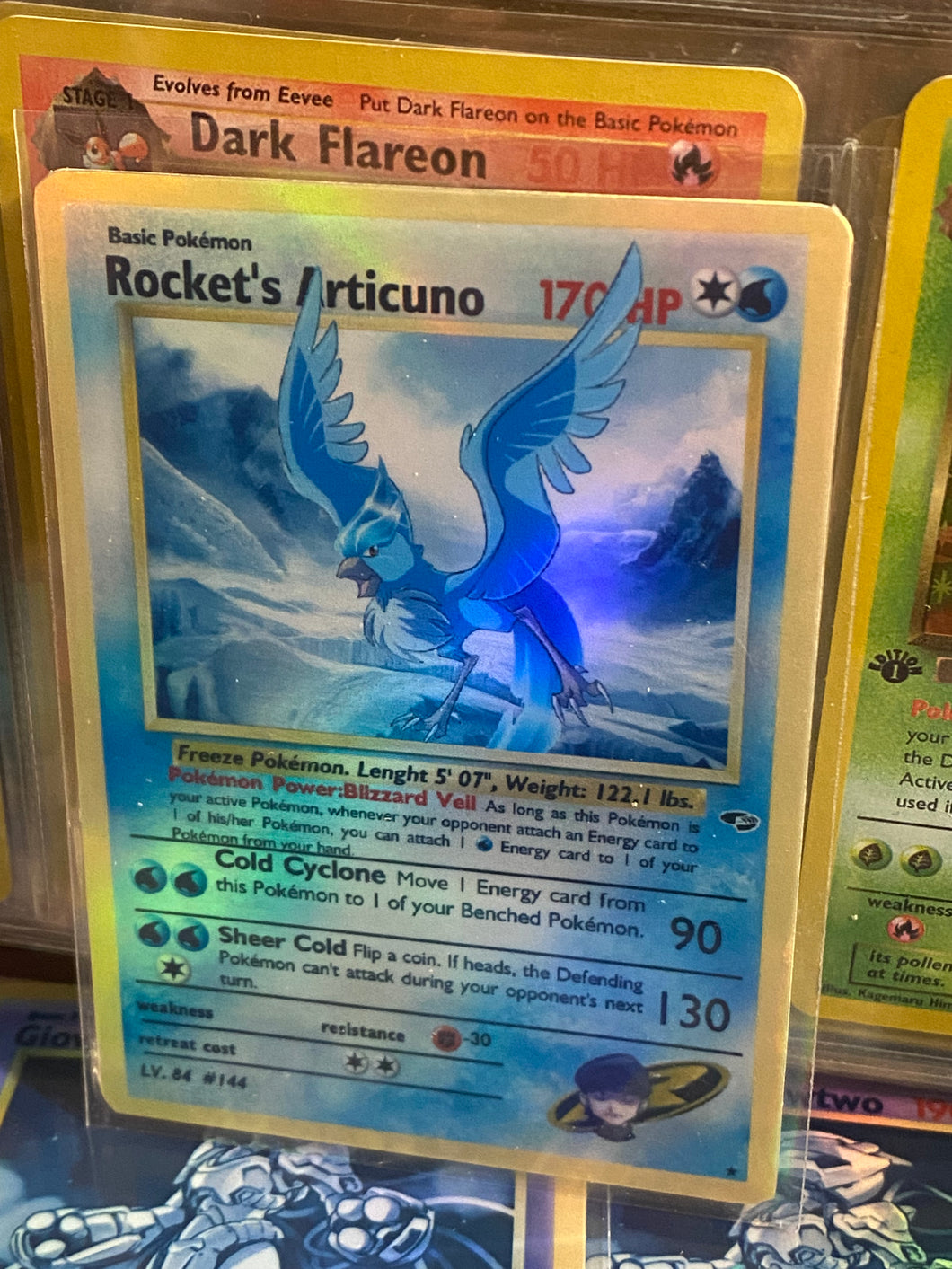 ROCKET ARTICUNO GX EX VMAX  POKEMON CARD