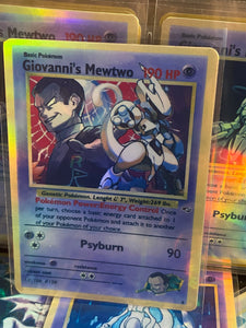 GIOVANNI ROCKET MEWTWO ASH KETCHUM GX EX VMAX  POKEMON CARD