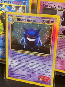 SILVER GENGAR GX EX VMAX  POKEMON CARD