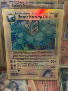 BRUNO MACHAMP ASH KETCHUM GX EX VMAX  POKEMON CARD