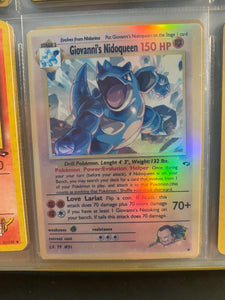 GIOVANNI NIDOQUEEN ASH KETCHUM GX EX VMAX  POKEMON CARD