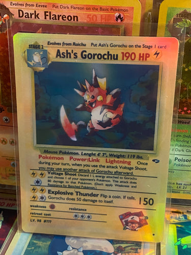 ASH GOROCHU GX EX VMAX  POKEMON CARD