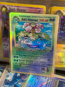 OAK VENUSAUR GX EX VMAX  POKEMON CARD