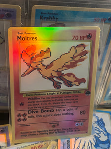 Moltres GB sprite style pixel art EX GX X Y Custom Pokemon Cards