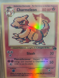 Charmeleon GB sprite style pixel art EX GX X Y Custom Pokemon Cards