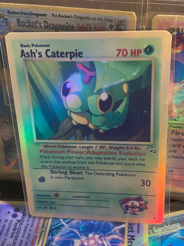 CATERPIE ASH KETCHUM GX EX VMAX  POKEMON CARD