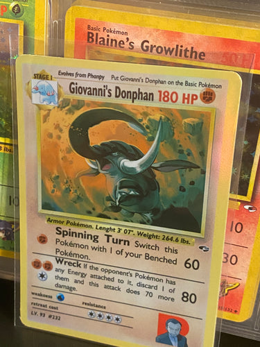 GIOVANNI DONPHAN ASH KETCHUM GX EX VMAX  POKEMON CARD