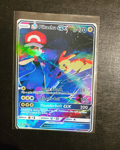 PIKACHU ASH KETCHUM GX EX VMAX  POKEMON CARD