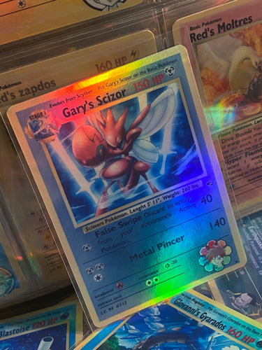 GARY SCIZOR ASH KETCHUM GX EX VMAX  POKEMON CARD