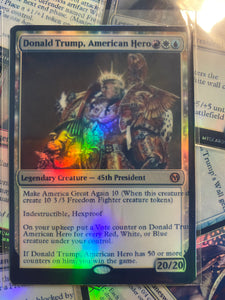 DONALD TRUMP MTG PLANESWALKER MAGIC THE GATHERING CARD CUSTOM