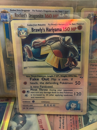 BRAWLY HARIYAMA ASH KETCHUM GX EX VMAX  POKEMON CARD