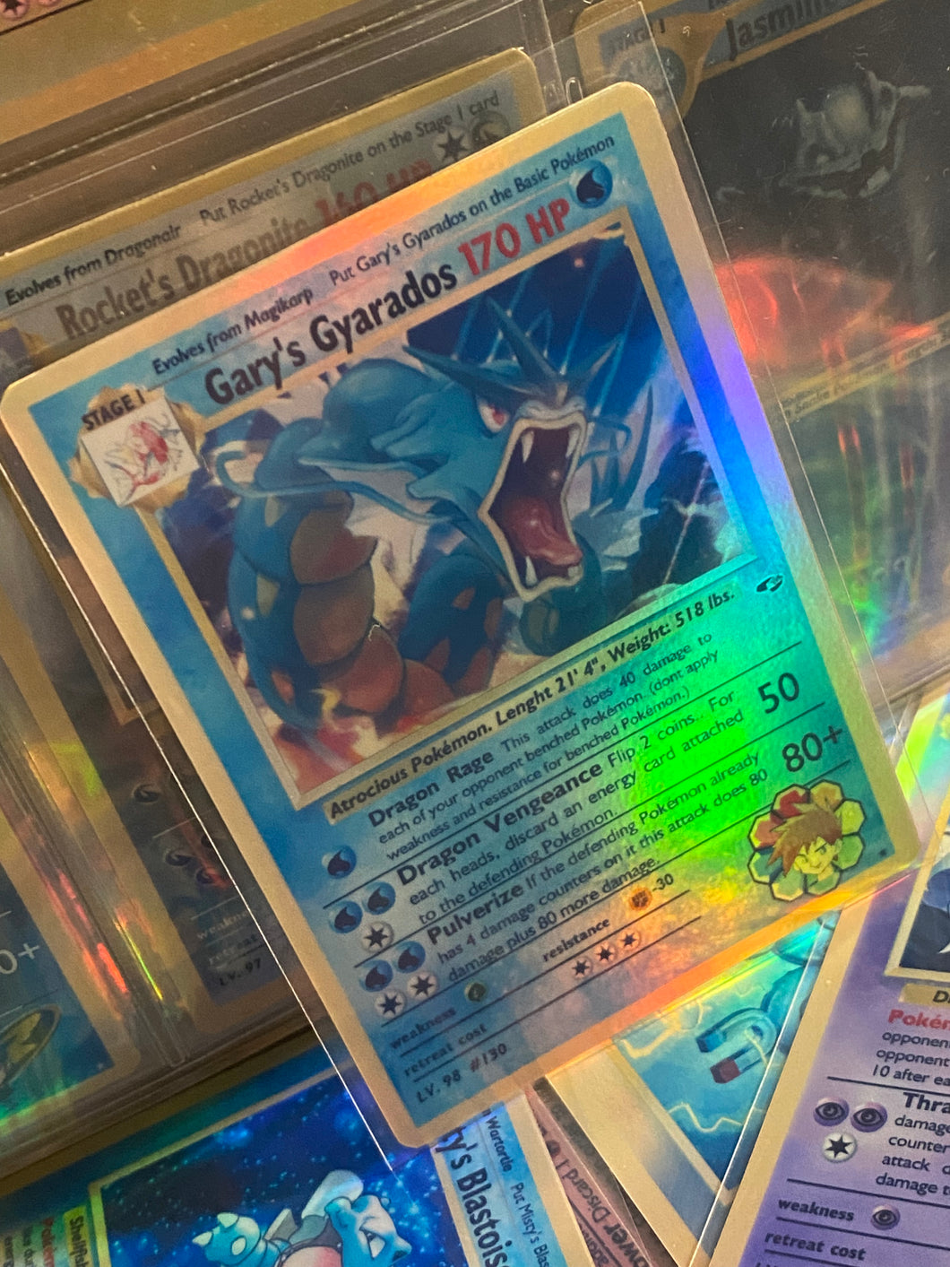 GARY GYARADOS GX EX VMAX  POKEMON CARD