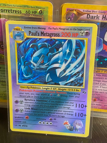 PAUL METAGROSS GX EX VMAX  POKEMON CARD