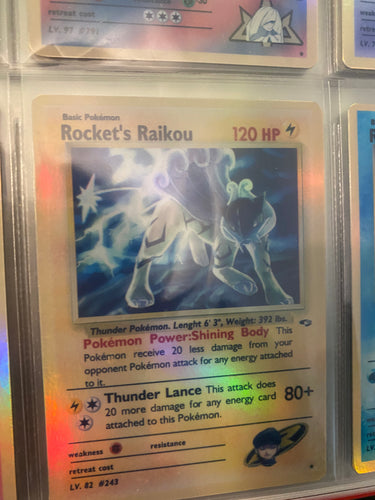 ROCKET RAIKOU ASH KETCHUM GX EX VMAX  POKEMON CARD