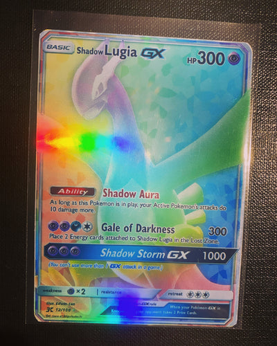 SHADOW LUGIA ASH KETCHUM GX EX VMAX  POKEMON CARD