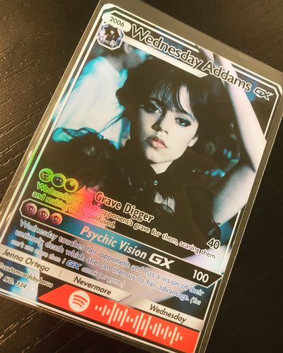 WEDNESDAY ADDAMS GX EX VMAX  POKEMON CARD