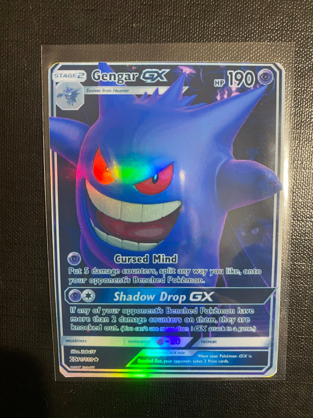 GENGAR GX EX VMAX  POKEMON CARD