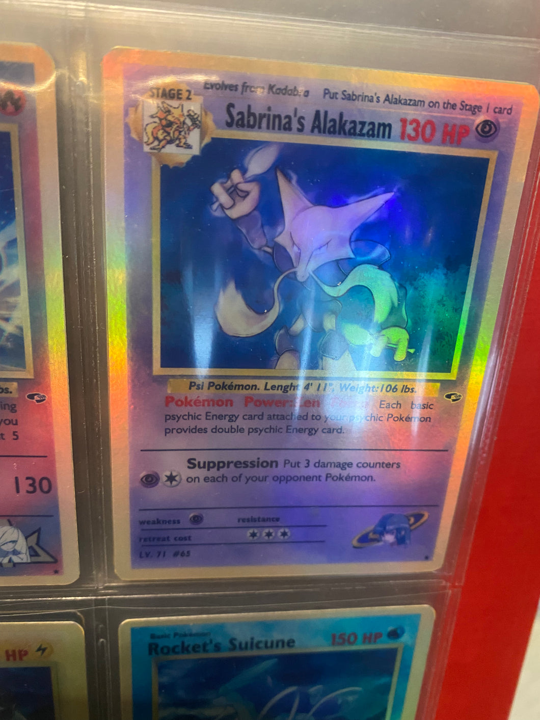 SABRINA ALAKAZAM ASH KETCHUM GX EX VMAX  POKEMON CARD