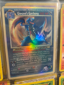 GIOVANNI GARCHOMP ASH KETCHUM GX EX VMAX  POKEMON CARD