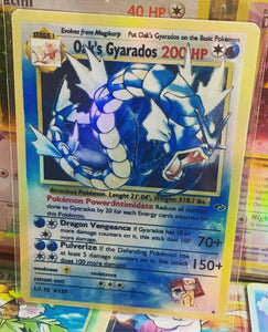 OAK GYARADOS GX EX VMAX  POKEMON CARD