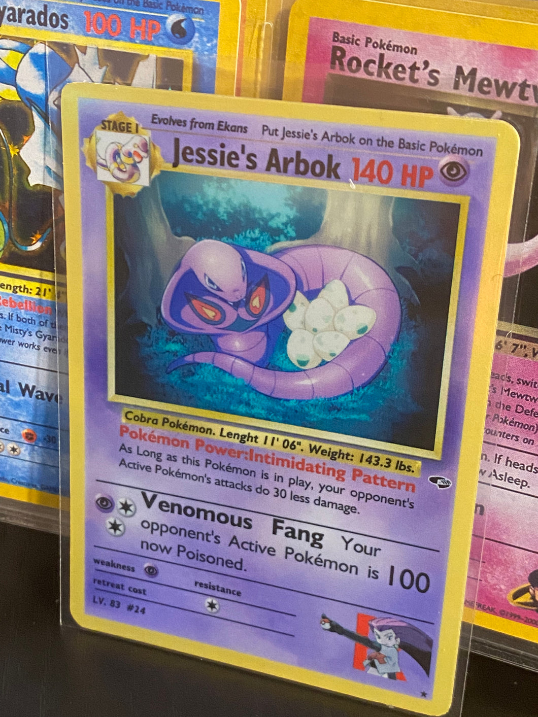 JESSIE ARBOK ASH KETCHUM GX EX VMAX  POKEMON CARD