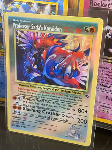 PROFESSOR SADA KORAIDON GX EX VMAX  POKEMON CARD