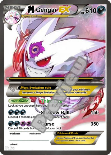 GENGAR EX GX VMAX POKEMON CARD